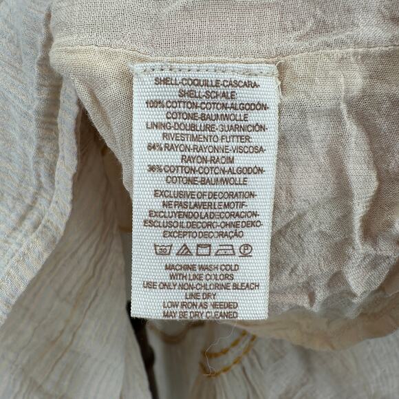 Free People Embroidered High Low Boho Racerback Pocket Dress Womens XS - Picture 11 of 12